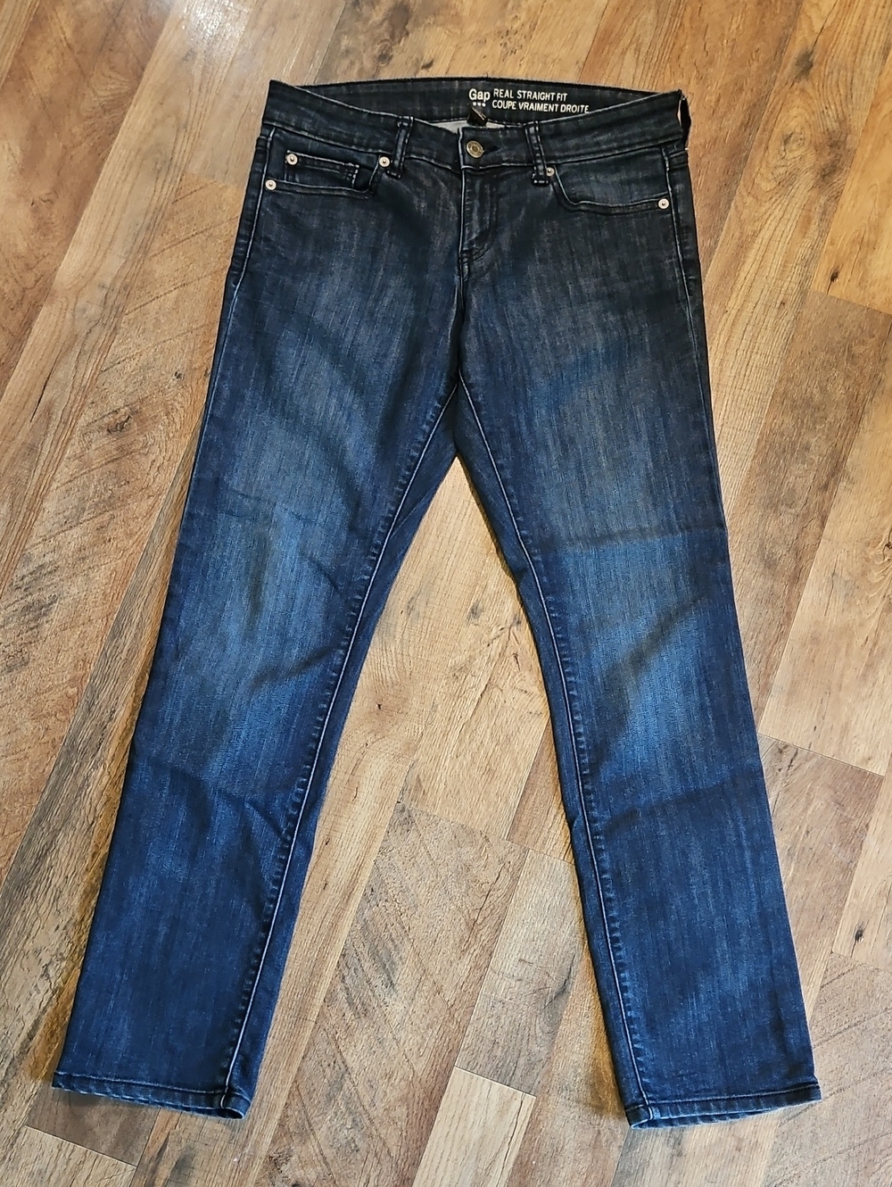 👖GAP Women's Straight Leg Jeans in Dark Indigo